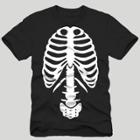 C-life Men's Skeleton Short Sleeve T-shirt - Black
