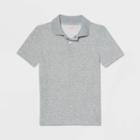 Petiteboys' Short Sleeve Performance Uniform Polo Shirt - Cat & Jack Heather Gray