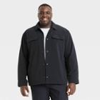 Men's Big & Tall Lightweight Insulated Shirt Jacket - All In Motion Black