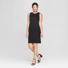 Women's Sleeveless Snit Leisure Dress - A New Day Black