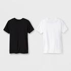 Boys' 2pk Short Sleeve T-shirt - Cat & Jack Black/white