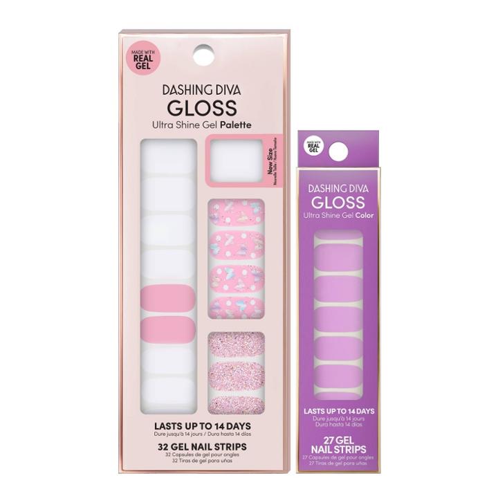 Dashing Diva Gloss Ultra Shine Gel Nail Art Kit - Frillseeker & Enchanted
