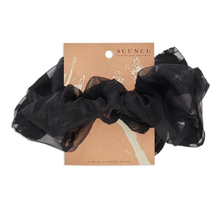 Scunci Extra Large Scrunchie - Black Floral