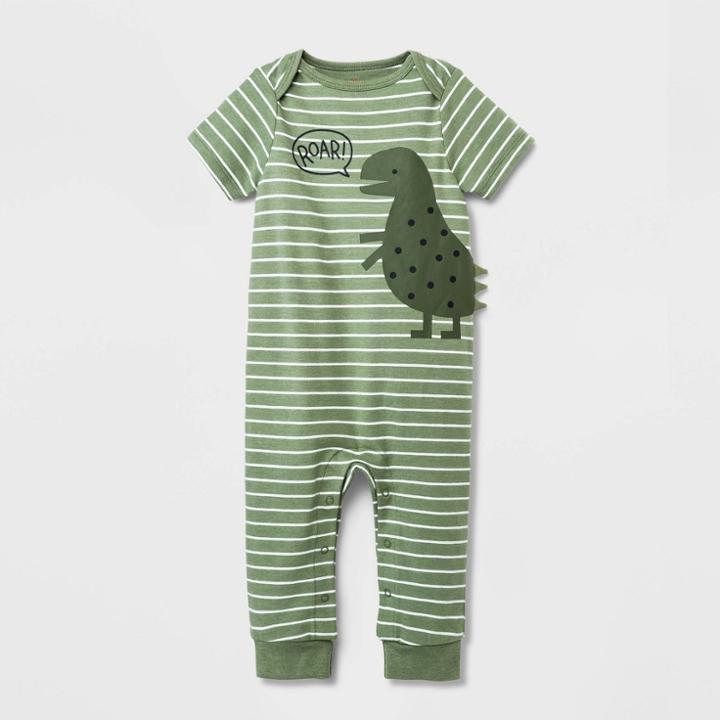 Baby Boys' Dino Romper - Cat & Jack Sage Green Newborn