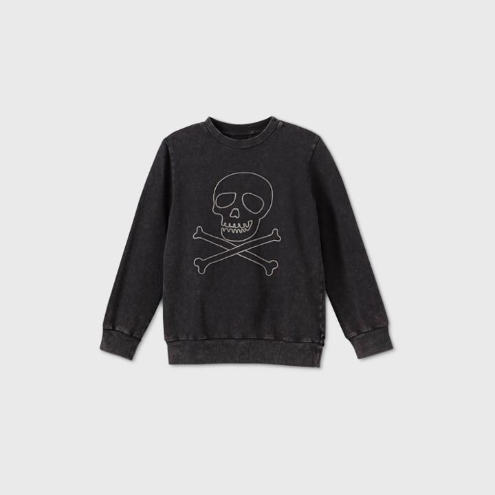 Boys' Skull Pullover T-shirt - Art Class Black
