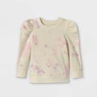Grayson Mini Toddler Girls' Tie-dye Puff Sleeve Fleece Pullover - Pink
