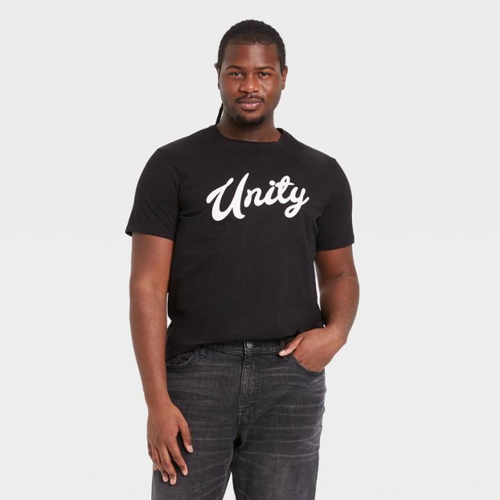 Men's Tall Standard Fit Short Sleeve Crew Neck T-shirt - Goodfellow & Co Black/unity
