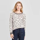 Women's Leopard Print Sweatshirt - Knox Rose Ivory