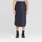 Women's Slip A-line Maxi Skirt - A New Day Navy