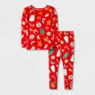 Toddler Boys' Christmas Pajama Set - Cat & Jack Red
