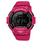 Casio Solar Multi-function 120-lap Runner Watch Glossy Strap - Hot Pink (ws220c-4bvcf)