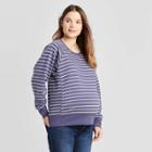 Maternity Striped Pullover - Isabel Maternity By Ingrid & Isabel Blue/gradenia