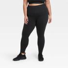 Women's Plus Size Brushed Sculpt High-rise Leggings - All In Motion Black