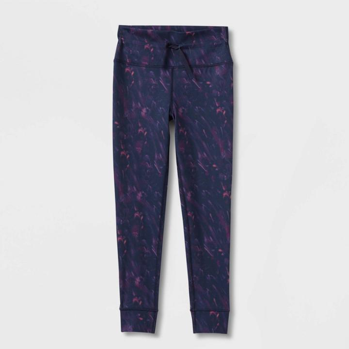 Girls' Jogger Leggings - All In Motion Navy Blue