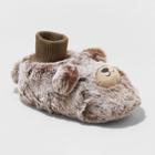 Toddler Boys' Finn Bear Slippers - Cat & Jack Brown