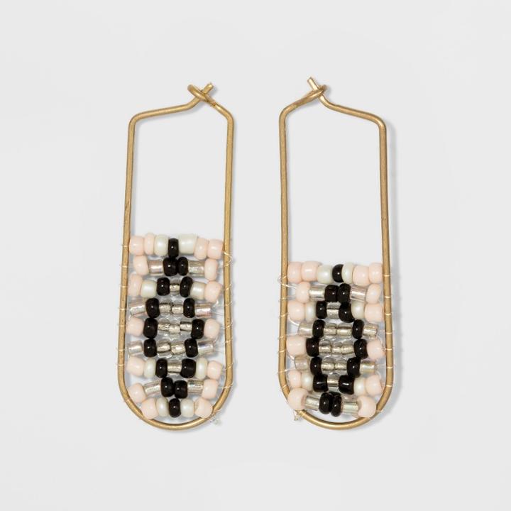 Pull Through Beaded Drop Earrings - Universal Thread,