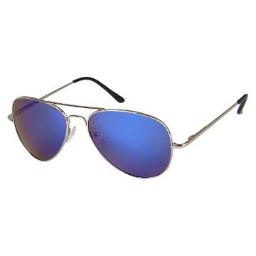 Women's Journee Collection Aviator Sunglasses With Colored Tint -