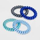 Multi Blue Gifting Hair Coils Set 4pc - A New Day Multicolor Cools