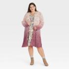 Women's Plus Size Ombre Cardigan - Knox Rose Purple