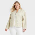 Women's Plus Size Quilted Jacket - Universal Thread Off-white