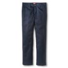 Dickies Girls' Slim Fit Flat Front Pants - Dark Navy