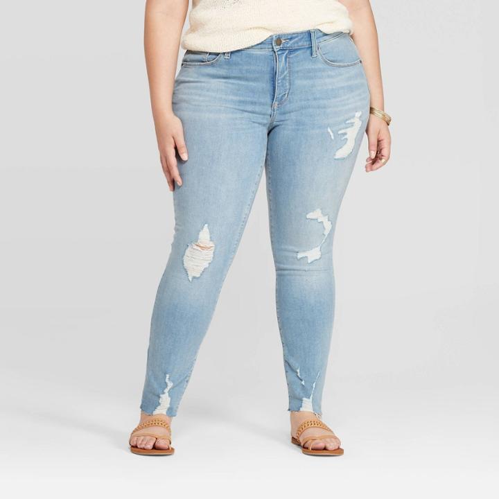Target Women's Plus Size Mid-rise Skinny Jeans - Universal Thread