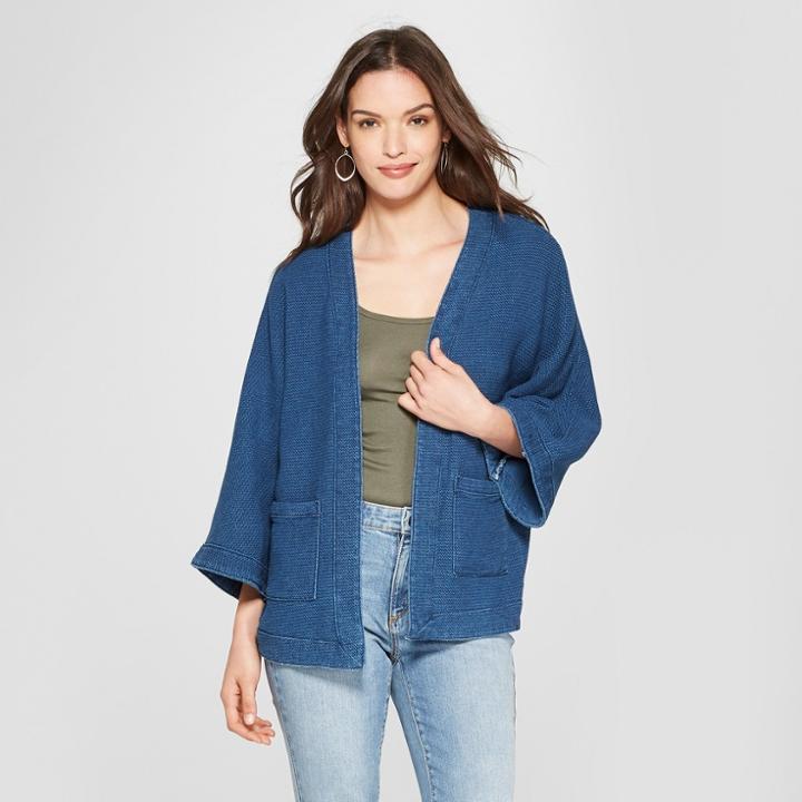 Women's Denim Kimono - Universal Thread Medium Wash