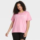 Women's Friends Plus Size Logo Short Sleeve Graphic T-shirt - Pink