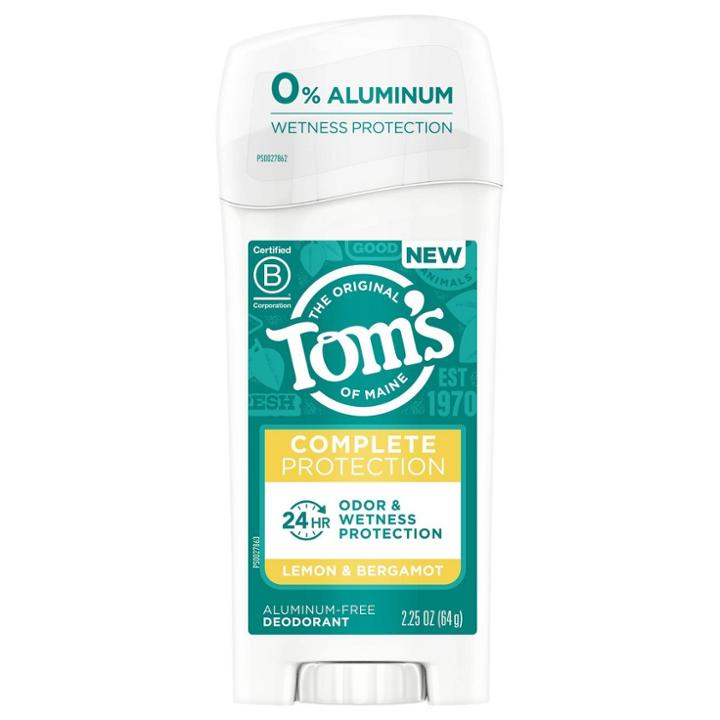 Tom's Of Maine Complete Protection Deodorant - Lemon & Bergamot