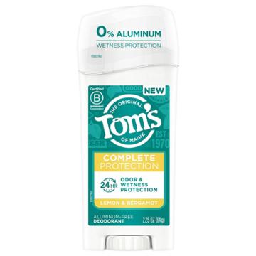 Tom's Of Maine Complete Protection Deodorant - Lemon & Bergamot