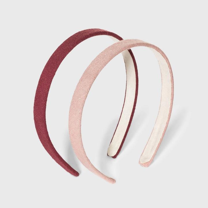 Woven Headband 2pc - Universal Thread Assorted Pink