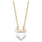 Target Women's Sterling Silver Pentagon Crystal Station Necklace - Gold