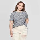 Zoe+liv Women's Leopard Print Plus Size Short Sleeve Graphic T-shirt (juniors') - Gray