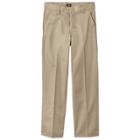 Dickies Boys' Classic Fit Flat Front Pants - Khaki (green)