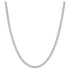 Tiara Sterling Silver 16 - 22 Adjustable Curb Chain, Women's, White
