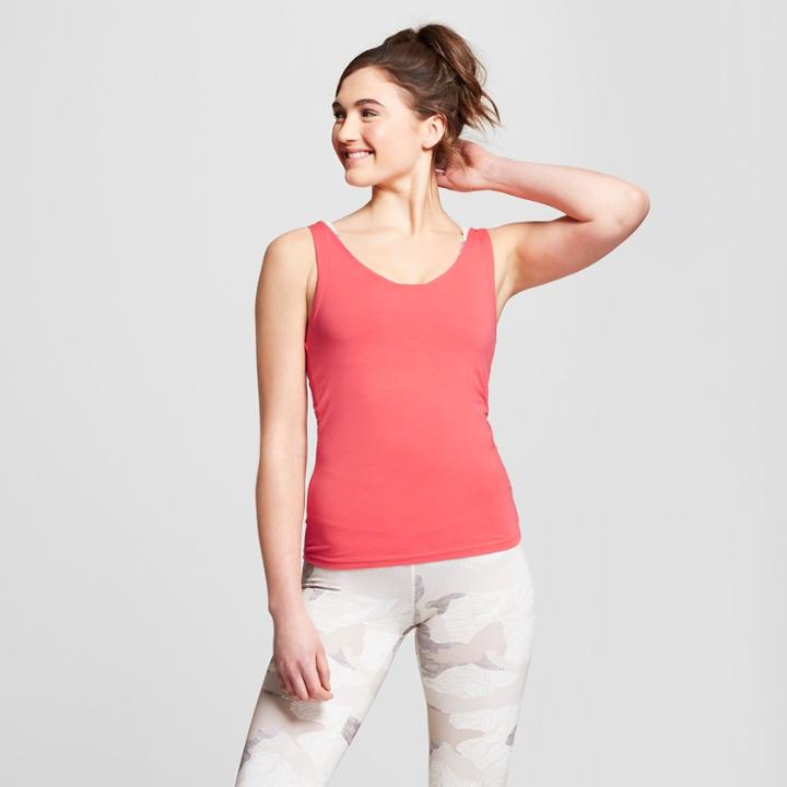 Women's Cozy Tech Fitted Tank - Joylab Coral (pink)