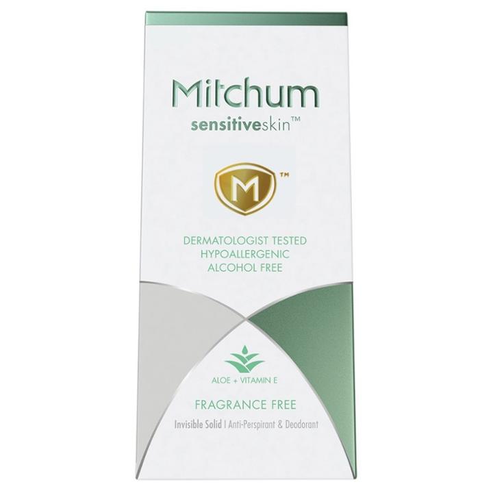 Mitchum Sensitive Solid Antiperspirant & Deodorant - Fragrance Free