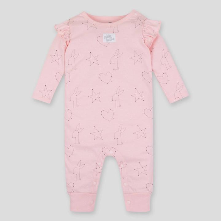 Lamaze Baby Girls' Printed Organic Cotton Romper - Pink