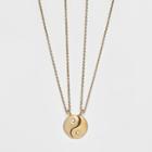 Ying Yang Bff Necklace Set 2ct - Wild Fable Gold