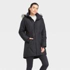 Women's Faux Fur Parka Jacket - All In Motion Black
