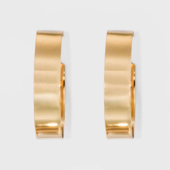 Thick Open Hoop Earrings - Wild Fable Gold