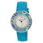 Women's Boum Bouquet Watch With Mother-of-pearl Dial And Unique Patterned Bezel - Blue