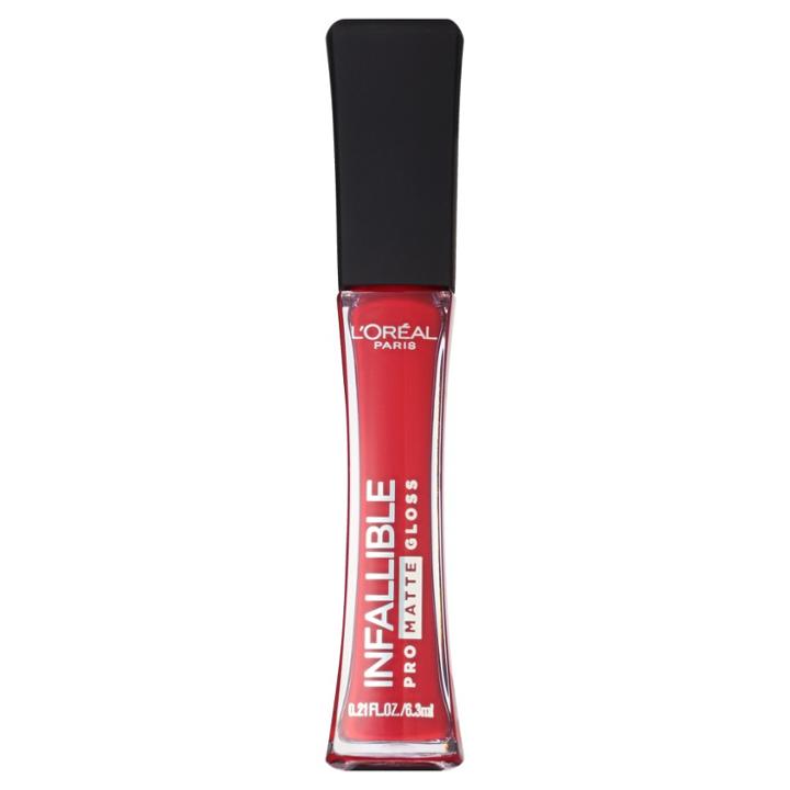 L'oreal Paris Infallible Pro-matte Gloss 308 Shanghai Scarlet .21 Fl Oz, Shanghai