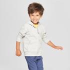 Toddler Boys' Long Sleeve Zip-up Hoodie - Cat & Jack Heather Gray 12m, Boy's,