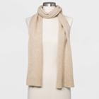 Women's Cashmere Scarf - A New Day Oatmeal One Size, Beige