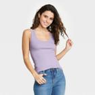 Women's Slim Fit Rib Racerback Tank Top - Universal Thread