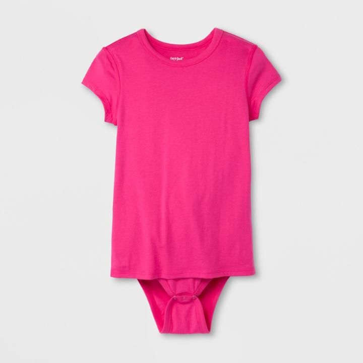 Girls' Adaptive Bodysuit - Cat & Jack Pink L, Girl's,