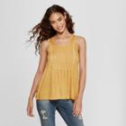 Women's Smocked Detail Tank Top - 3hearts (juniors') Yellow