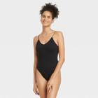 Women's Ribbed Bodysuit - Colsie Black