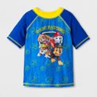 Nickelodeon Toddler Boys' Paw Patrol Rash Guard - Blue